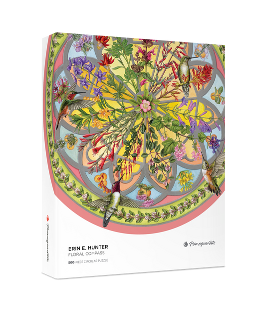 Erin E. Hunter: Floral Compass 500 Piece Puzzle