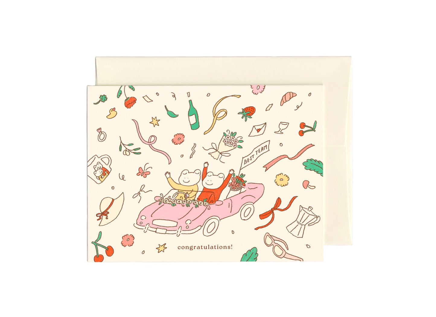 Froggy Just Married Card
