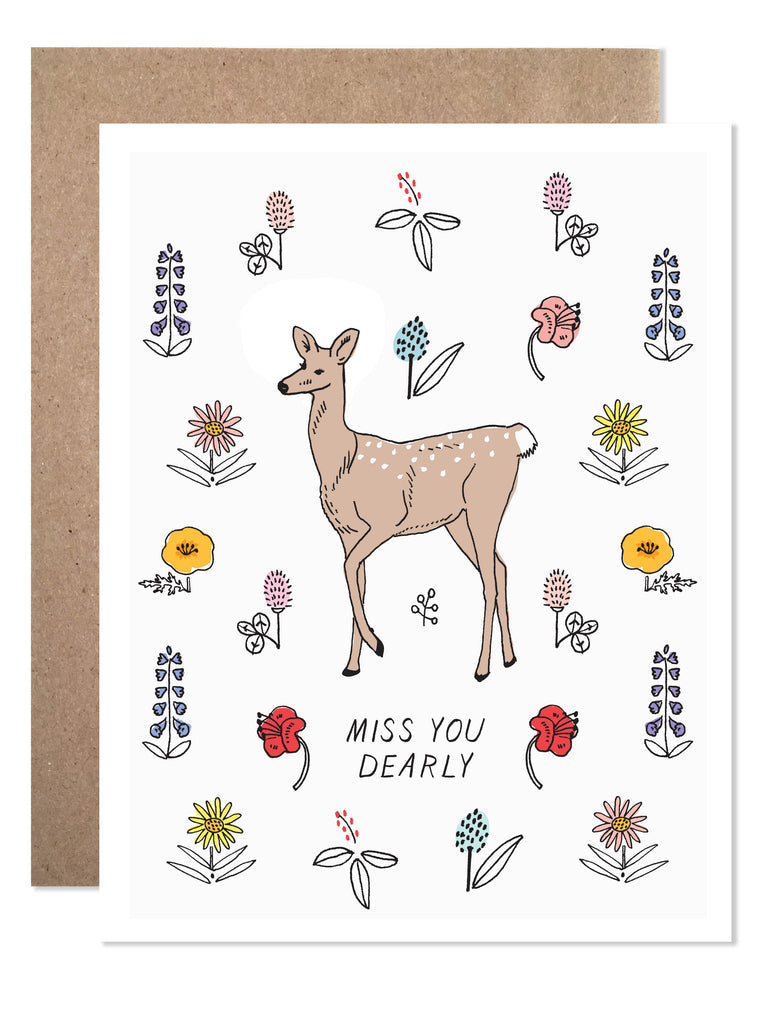 Miss You Dearly Card