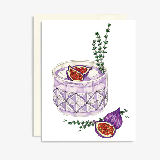 Fig & Thyme Cocktail Card