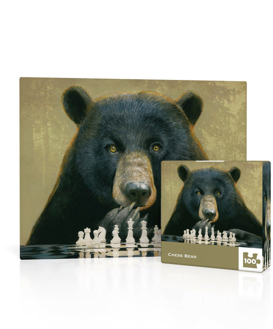 Chess Bear 100 Piece Mini Puzzle