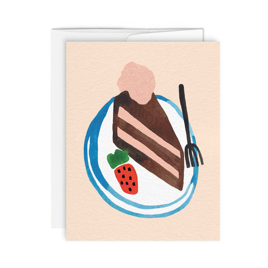 Choco Cake Birthday Card