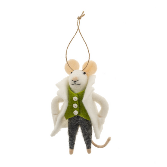 Peacoat Parker Mouse Felt Ornament