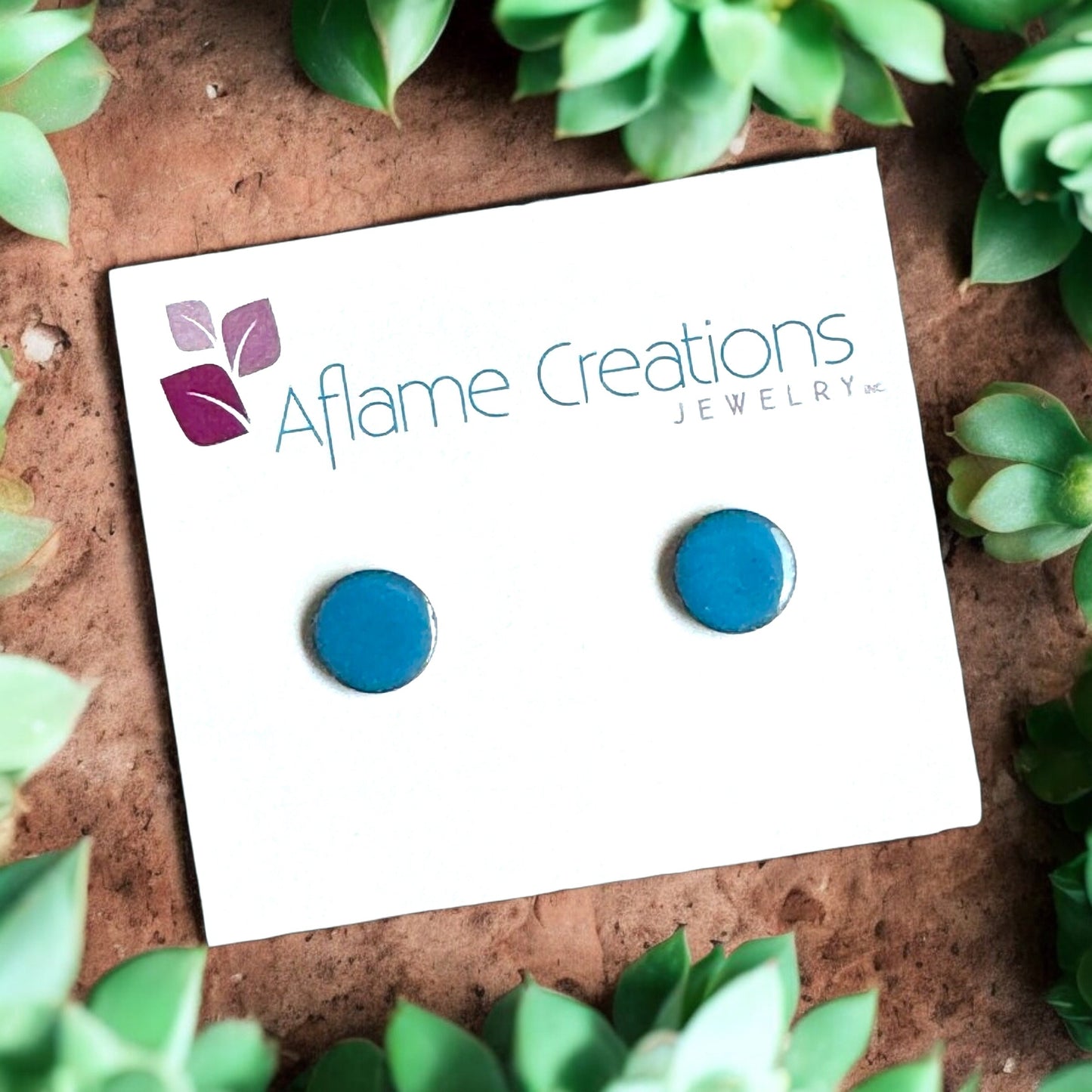 Palette Circle Stud Earrings