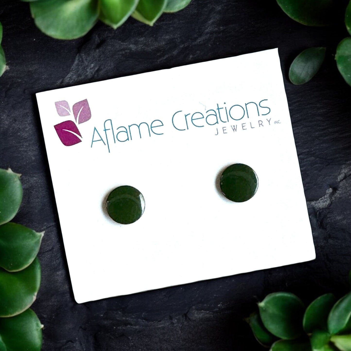 Palette Circle Stud Earrings
