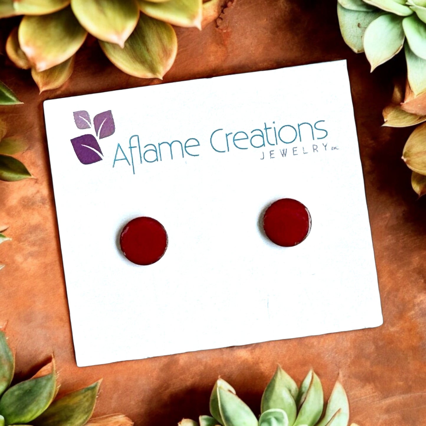 Palette Circle Stud Earrings