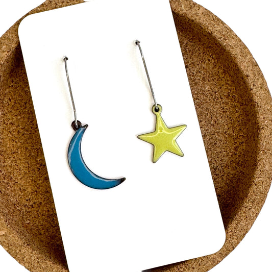 Moon & Star Earrings