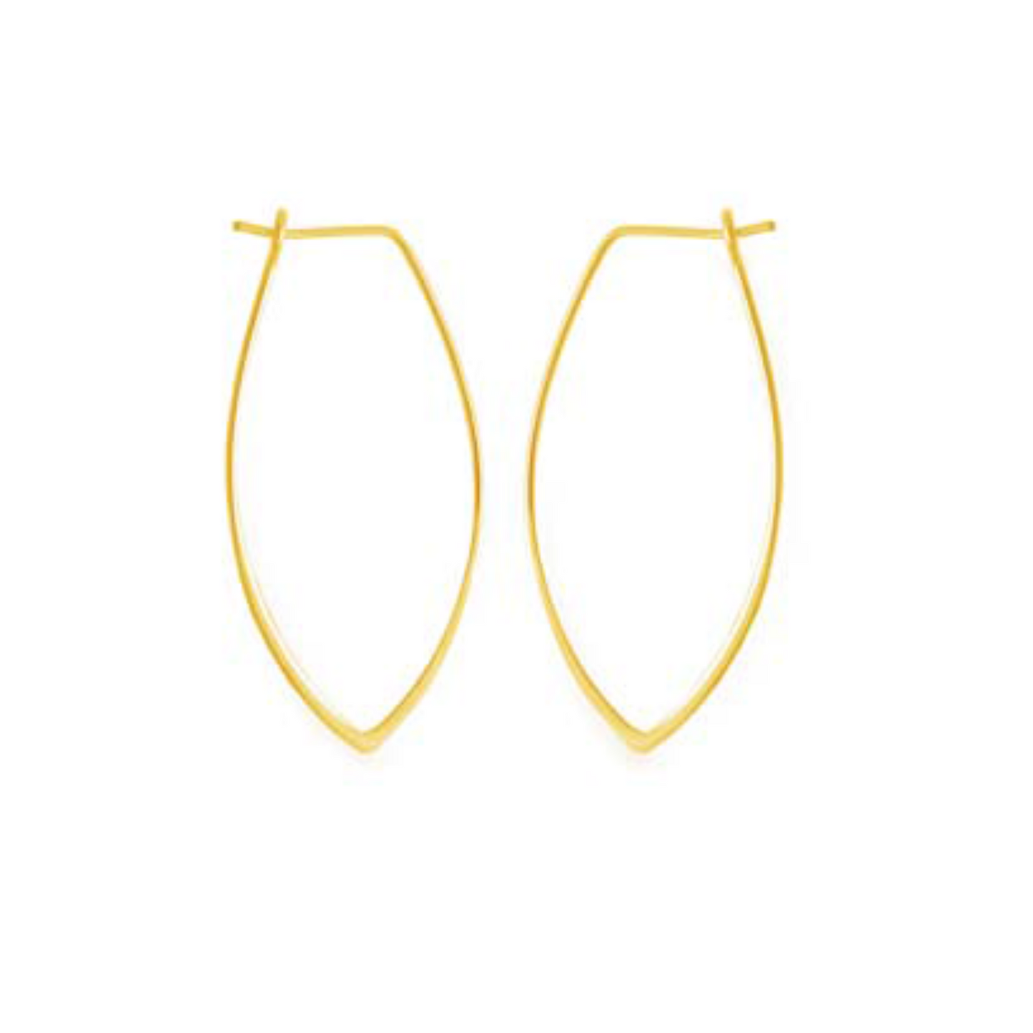 Marquis Petal Wire Hoop