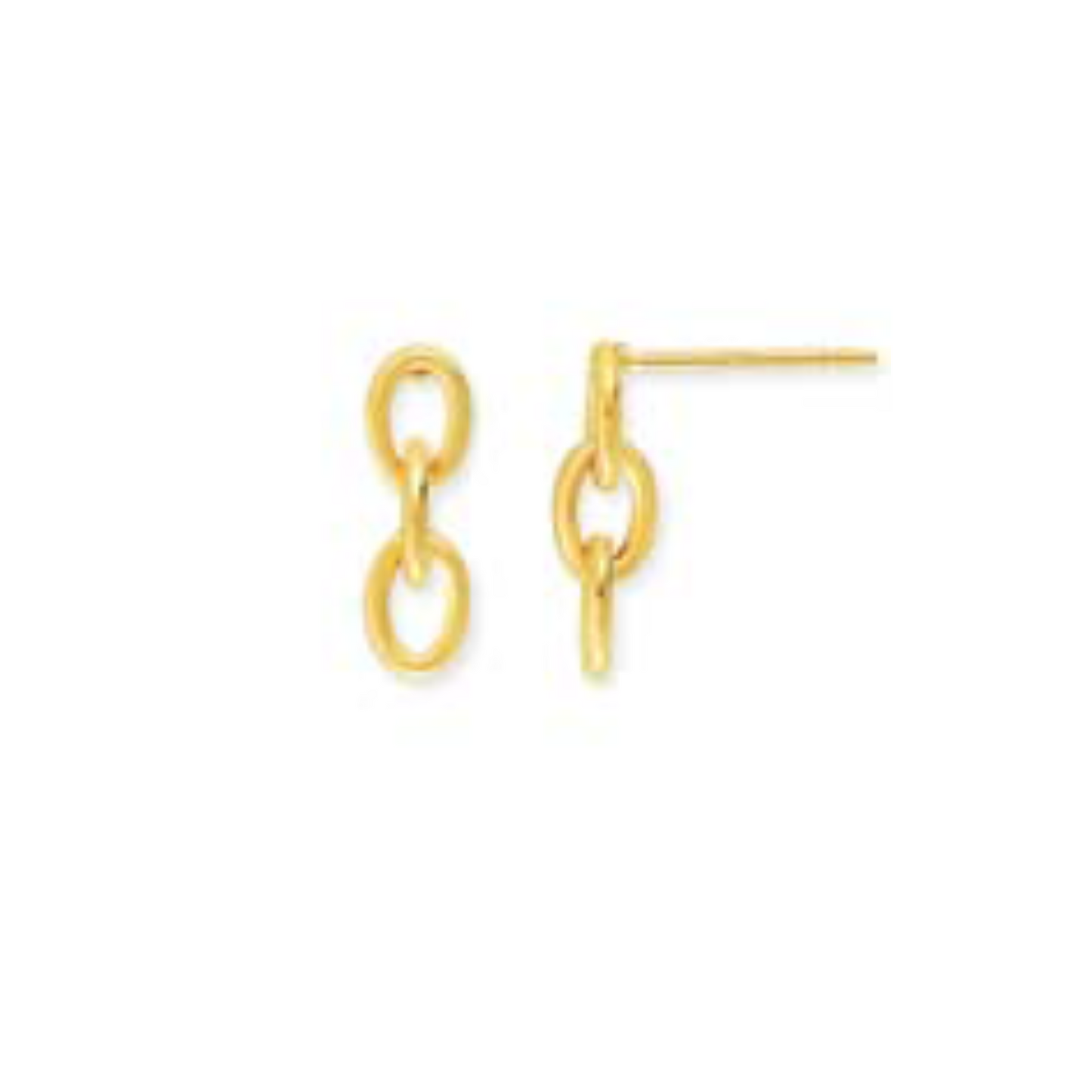 Oval Chain Link Studs