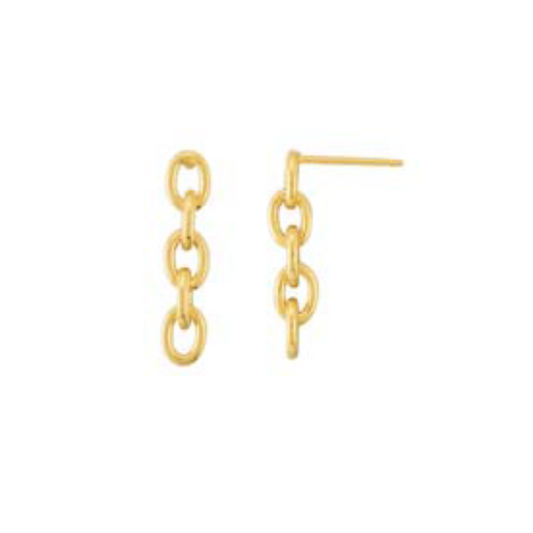 Oval Chain Link Studs