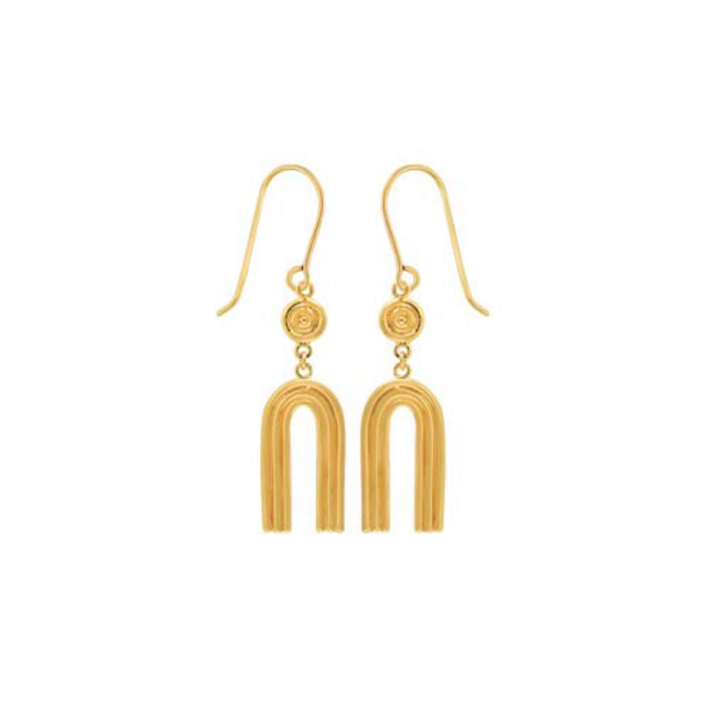 Arches and Circle Hook Earrings
