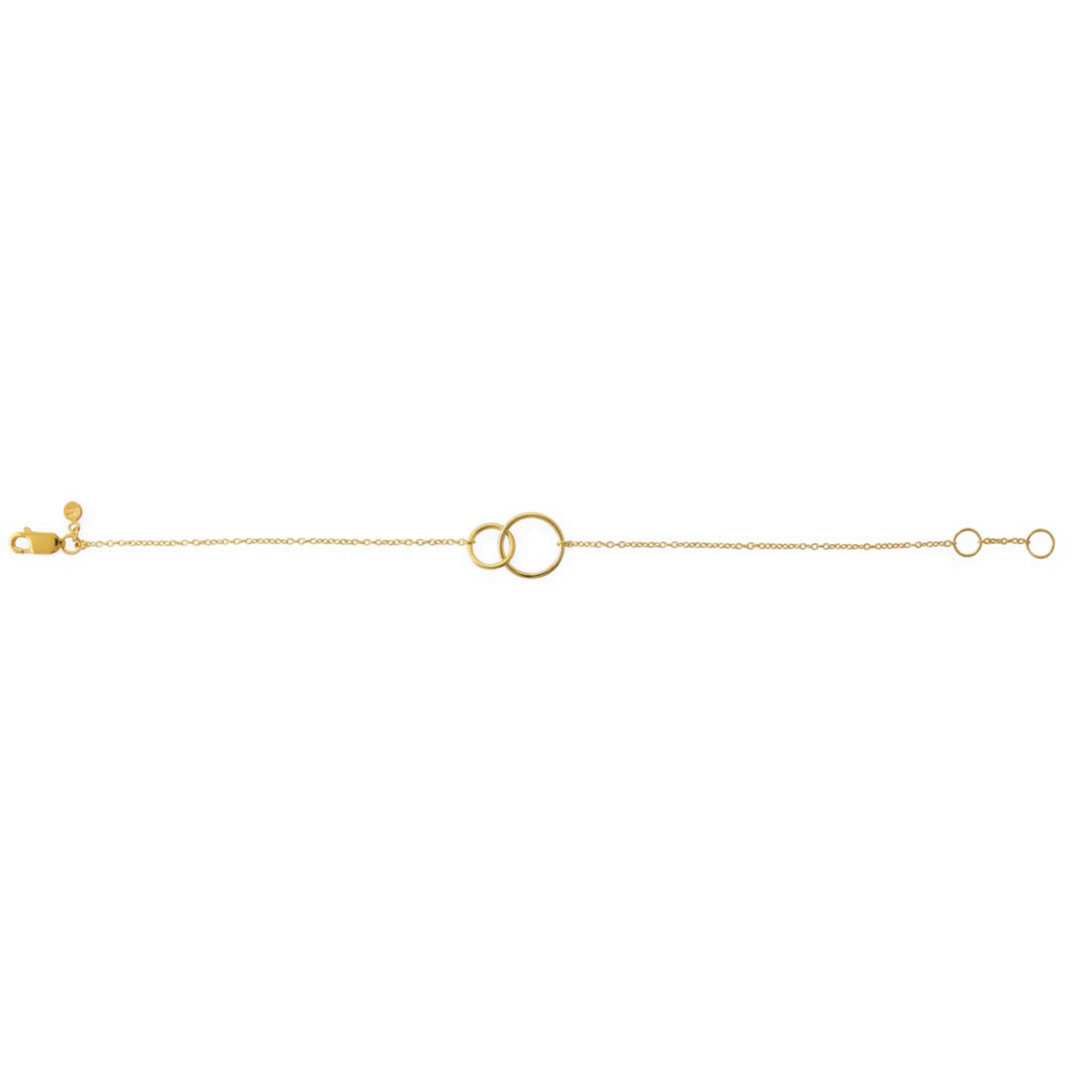 Two Circles Bracelet Gold