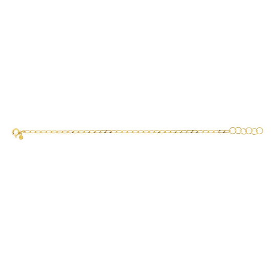 Fine Cut Curb Chain Gold Bracelet