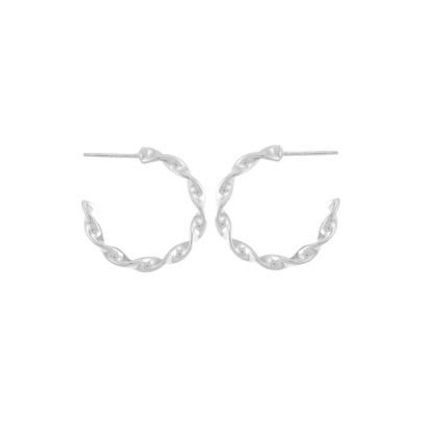 Twirled Ribbon Hoop on Post