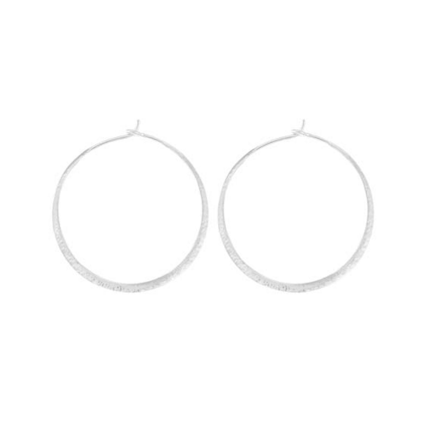 Hammered Wire Hoop