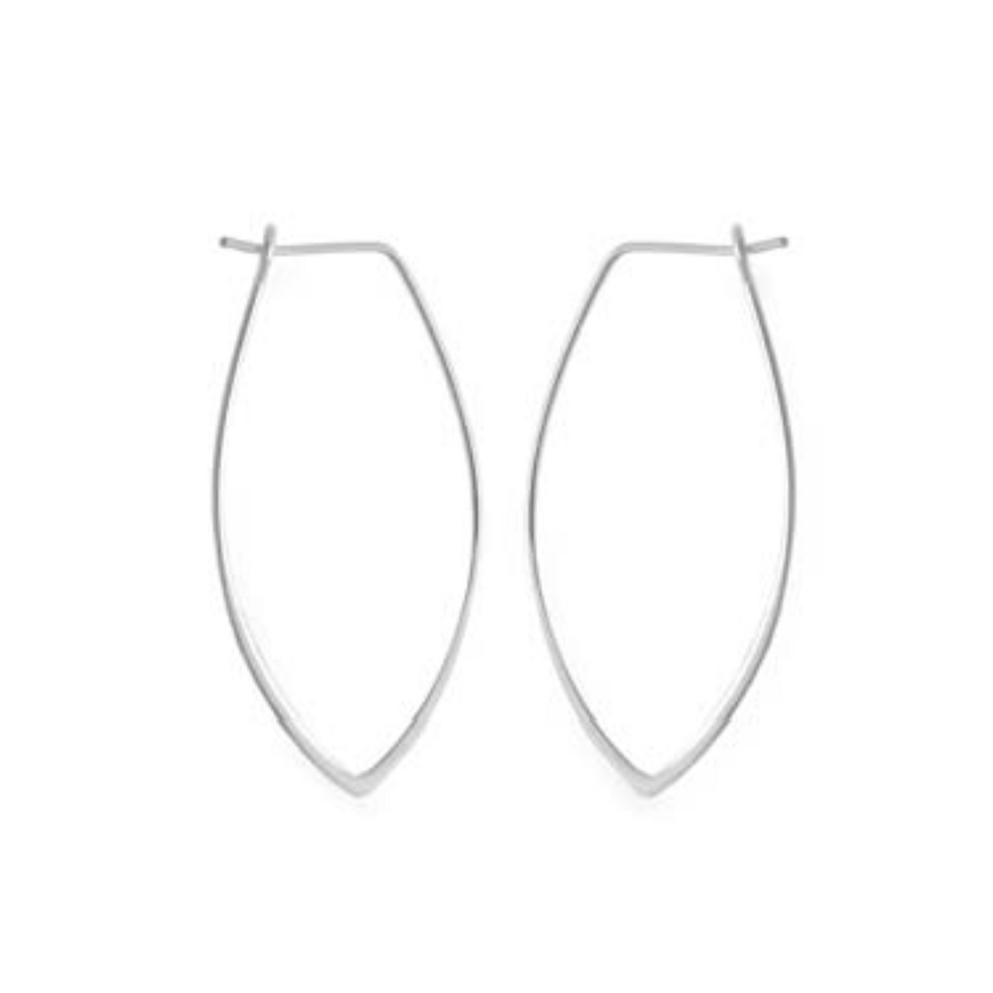 Marquis Petal Wire Hoop