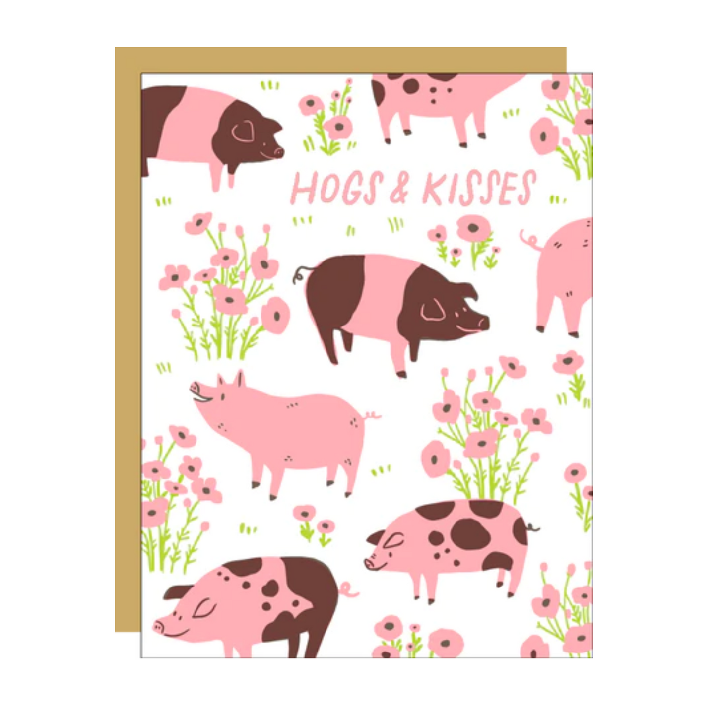 Hogs and Kisses Card