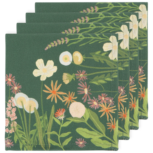 Bees & Blooms Print Napkins