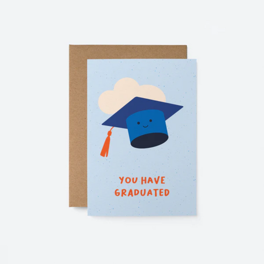 You Have Graduated Blue Cap Card