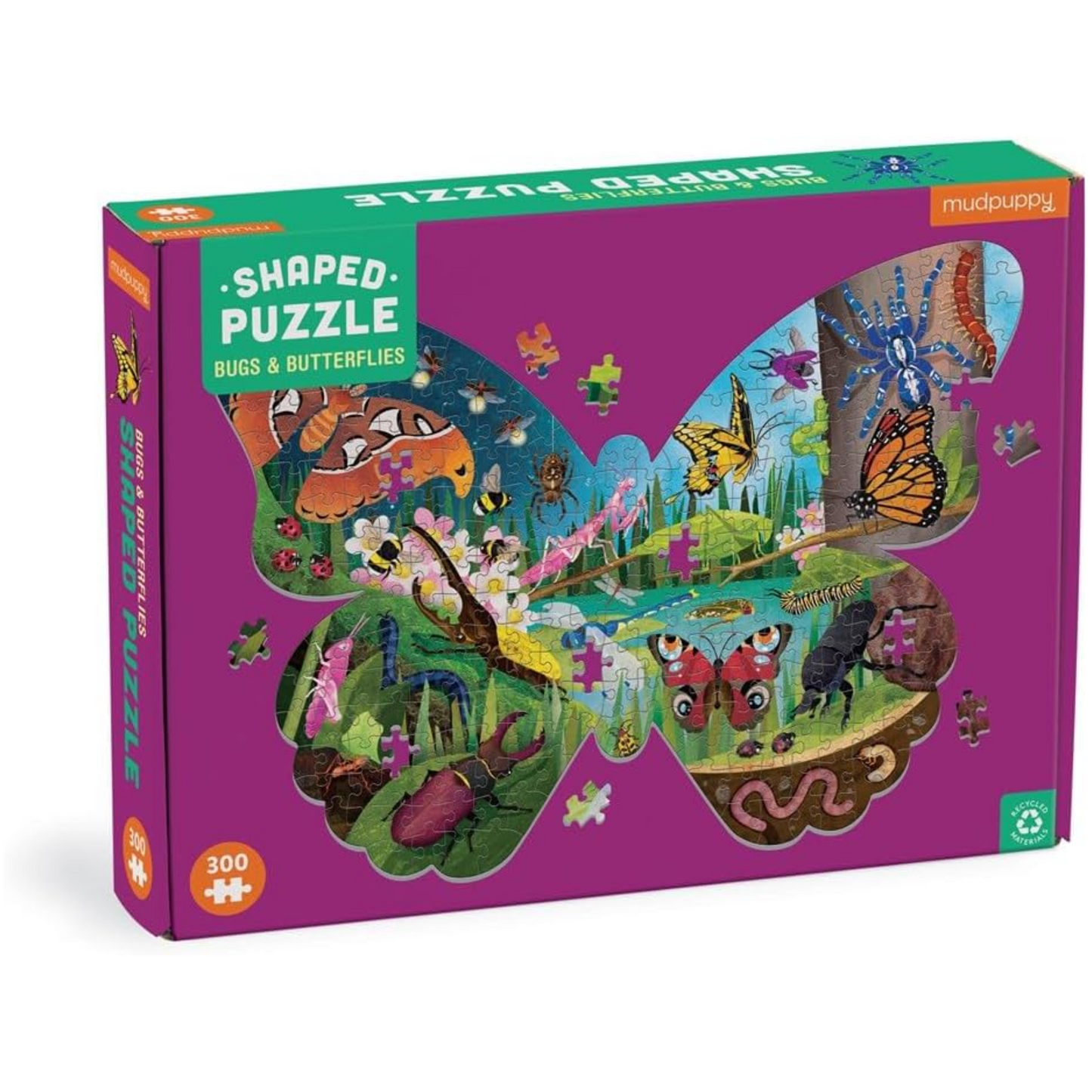 Bugs & Butterflies 300 Piece Shaped Puzzle