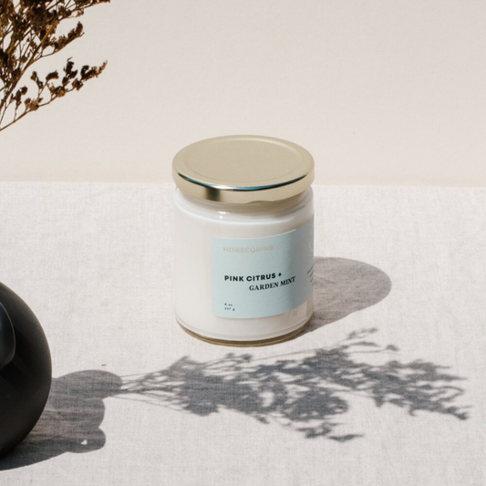 Pink Citrus + Garden Mint Candle