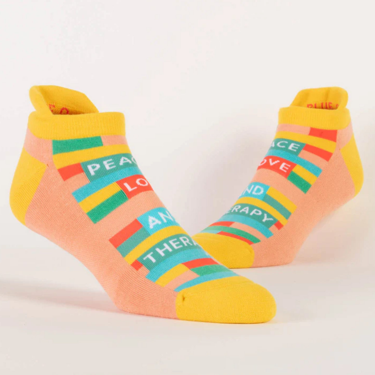 Peace Love & Therapy Sneaker Socks