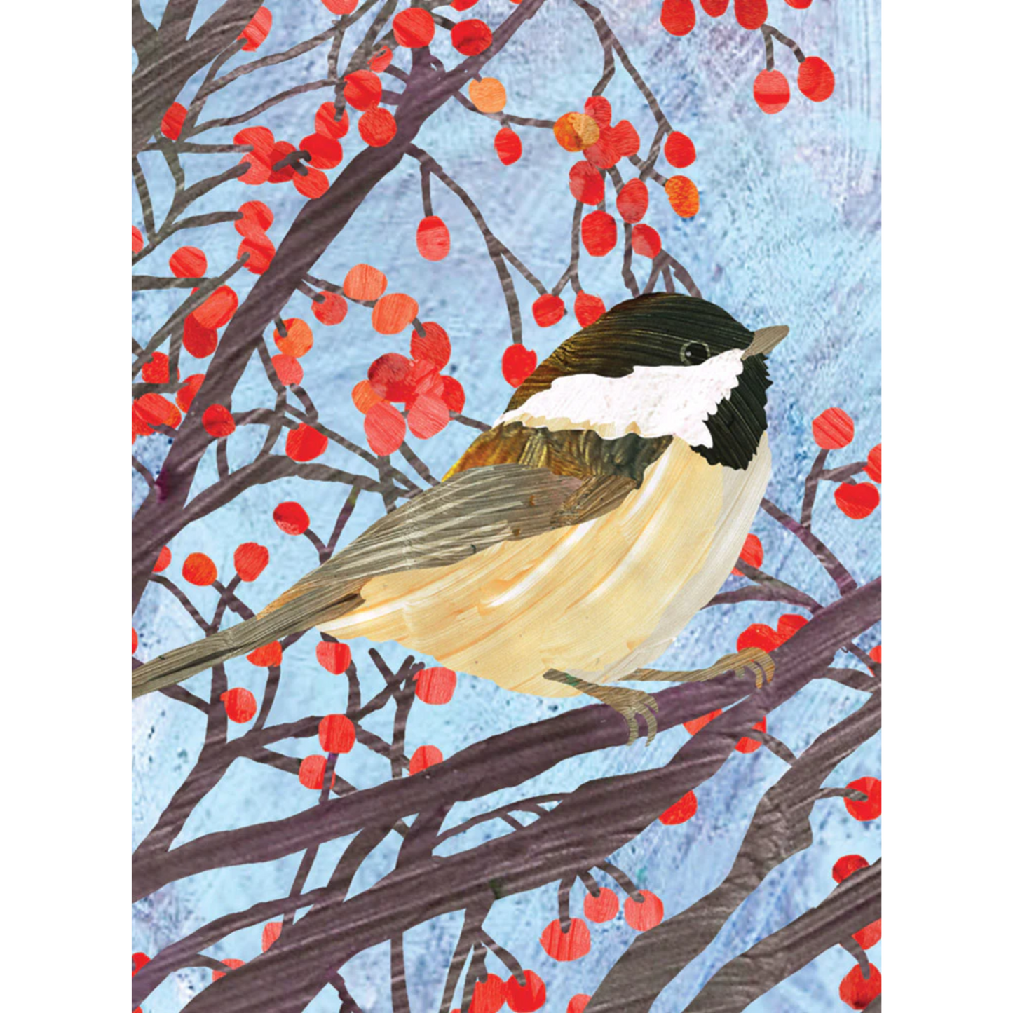 Chickadee Berries Boxed Holiday Cards (Set of 10)