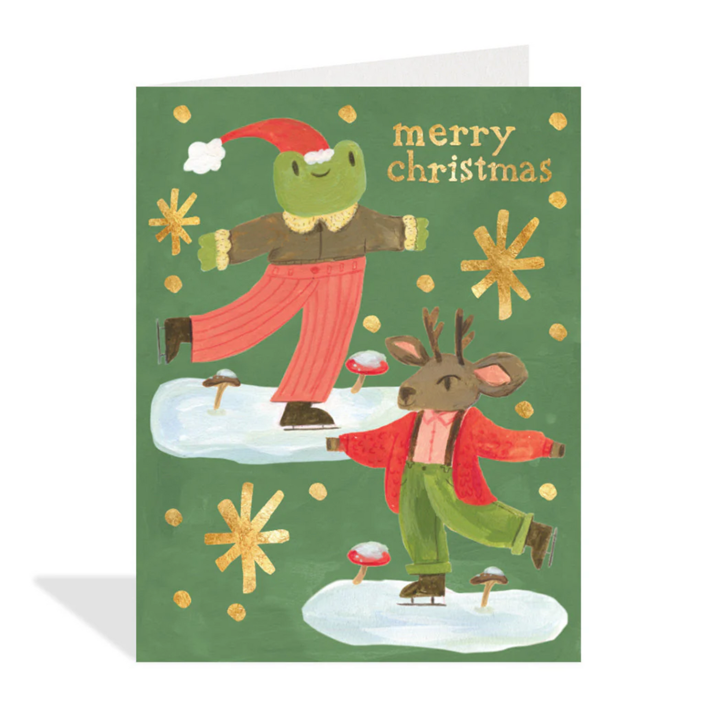 Ice Skating Duo Holiday Card