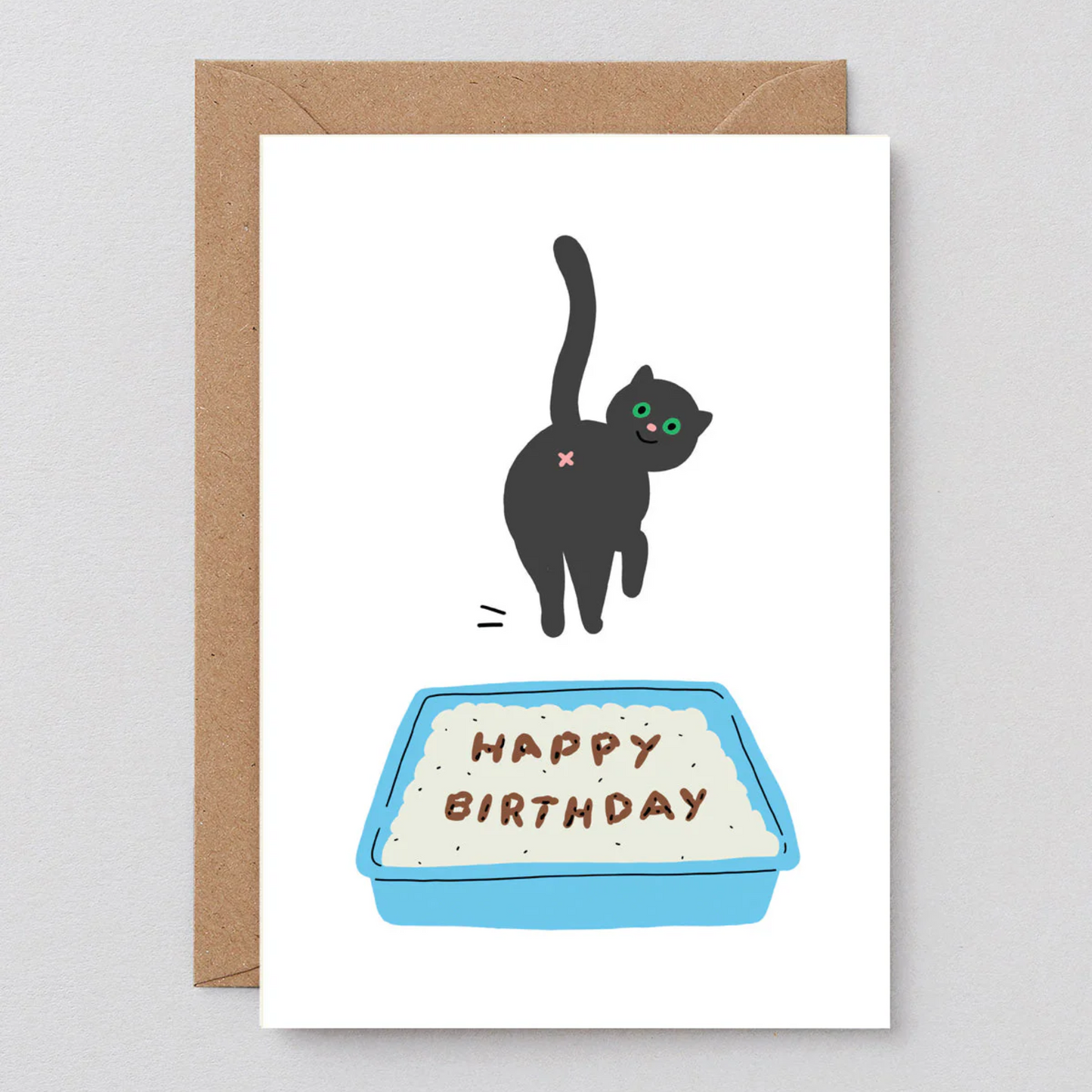 Birthday Cat Poop Card