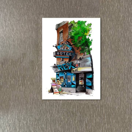 The Rex Hotel Toronto Fridge Magnet
