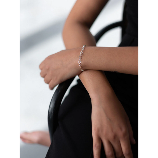 Lou Silver Chain Bracelet