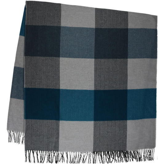 Sustainability Edition Plaid Reclaimed Cotton Cashmink Throw