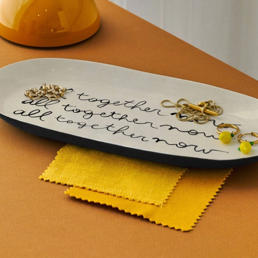 All Together Now Enamel Tray