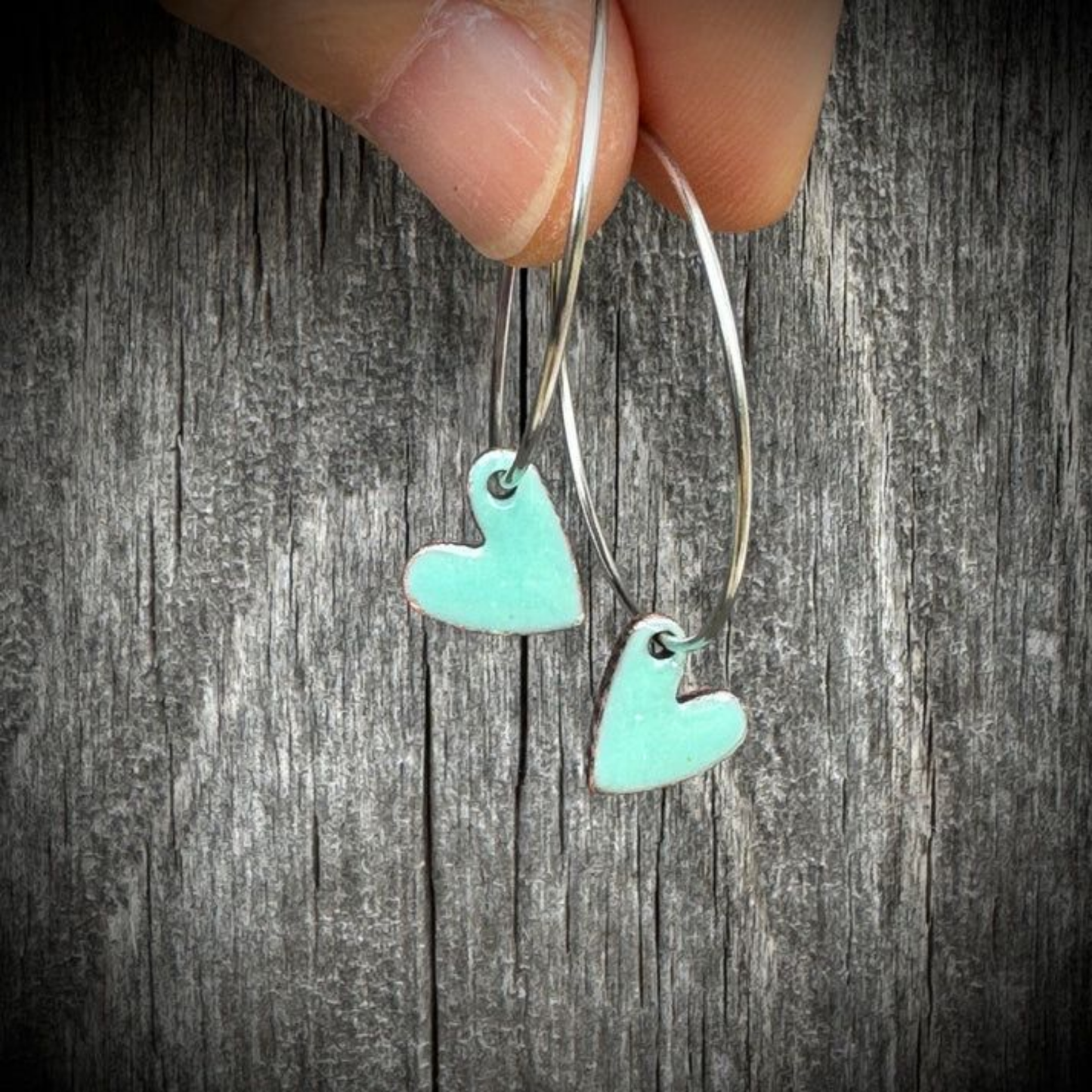 Heart Hoop Earrings
