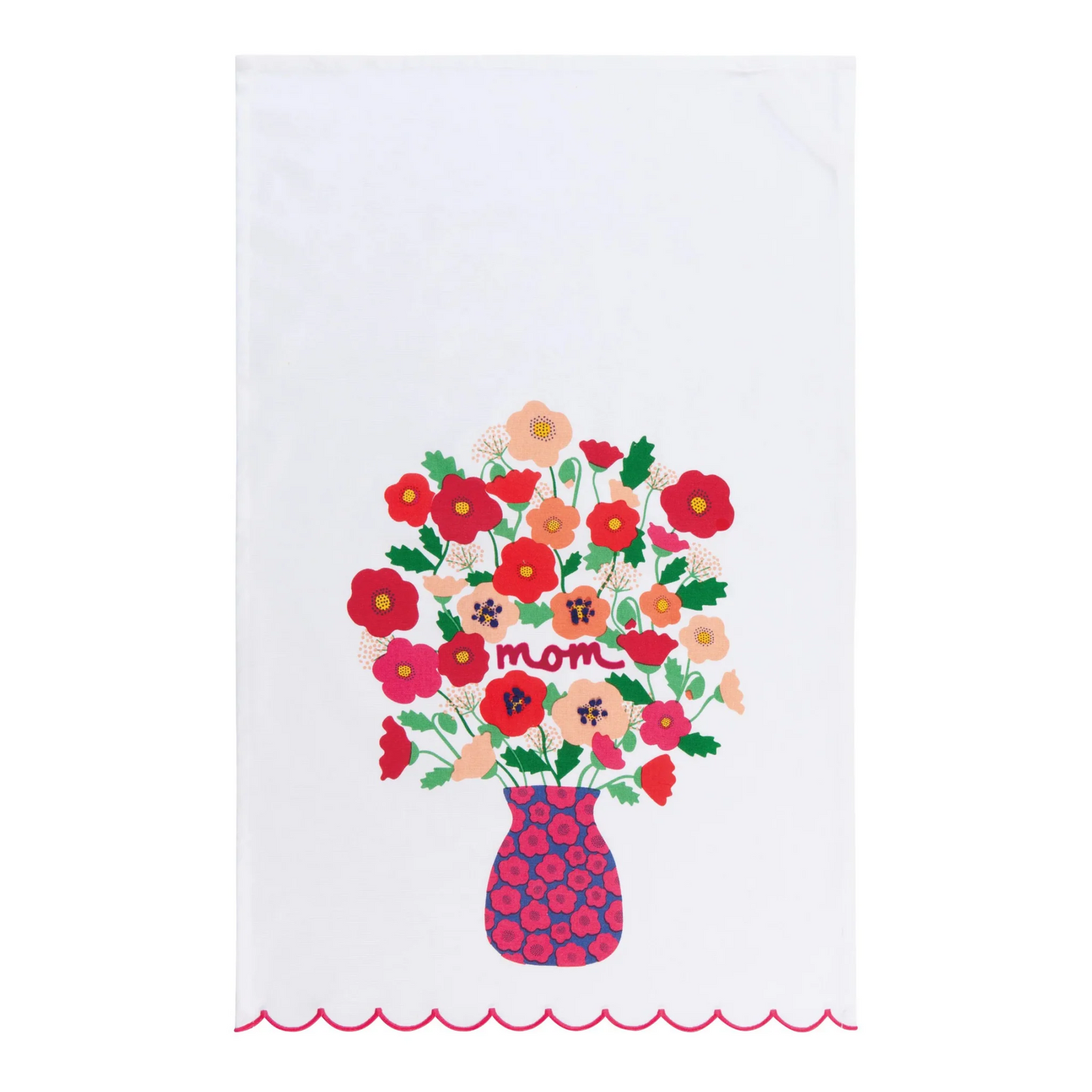 Mom Poppy Tea Towel