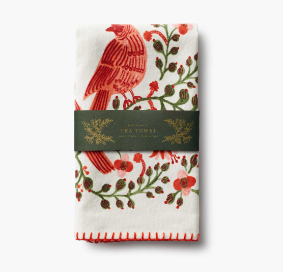 Cardinal Holiday Tea Towel