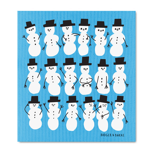 Snowmen Sponge Cloth