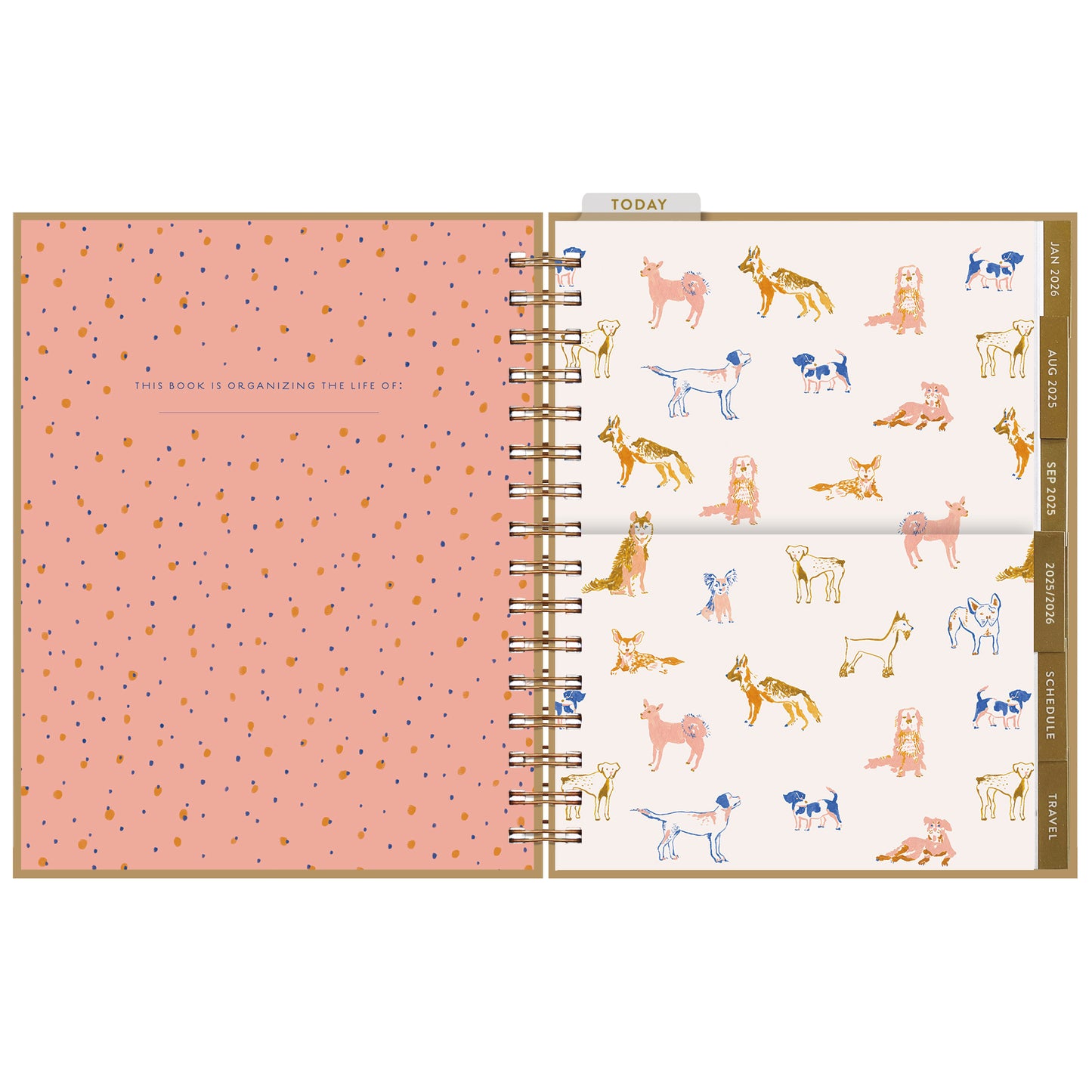 2025-2026 Dogs 17-Month Planner