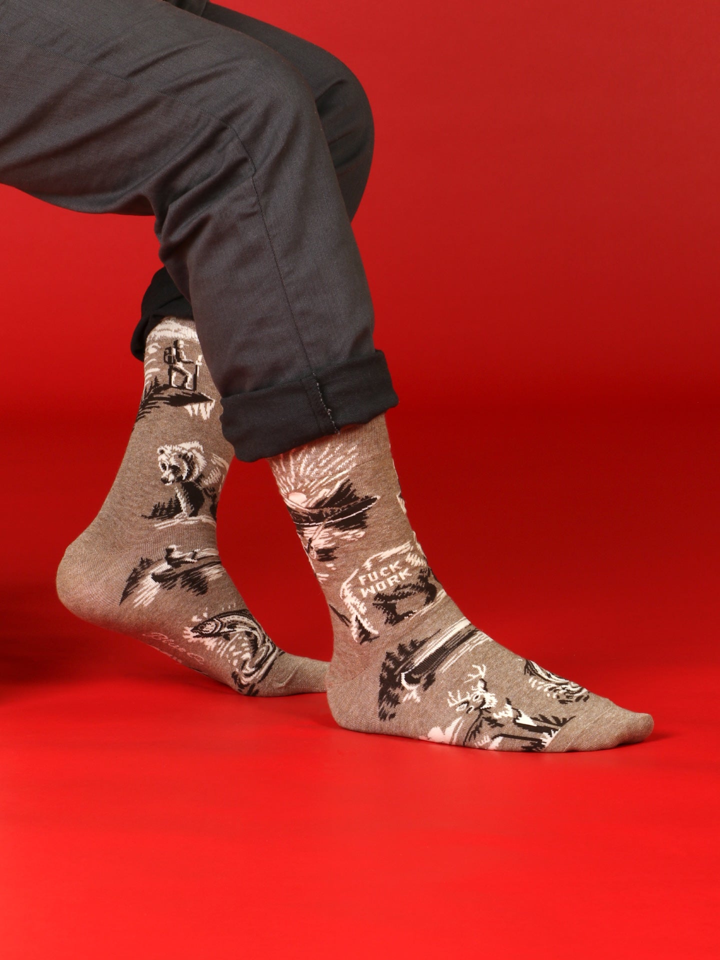 Fuck Work M-Crew Socks