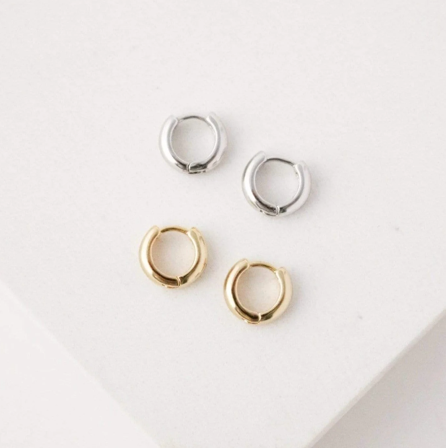 Bea Huggie Hoop Earrings