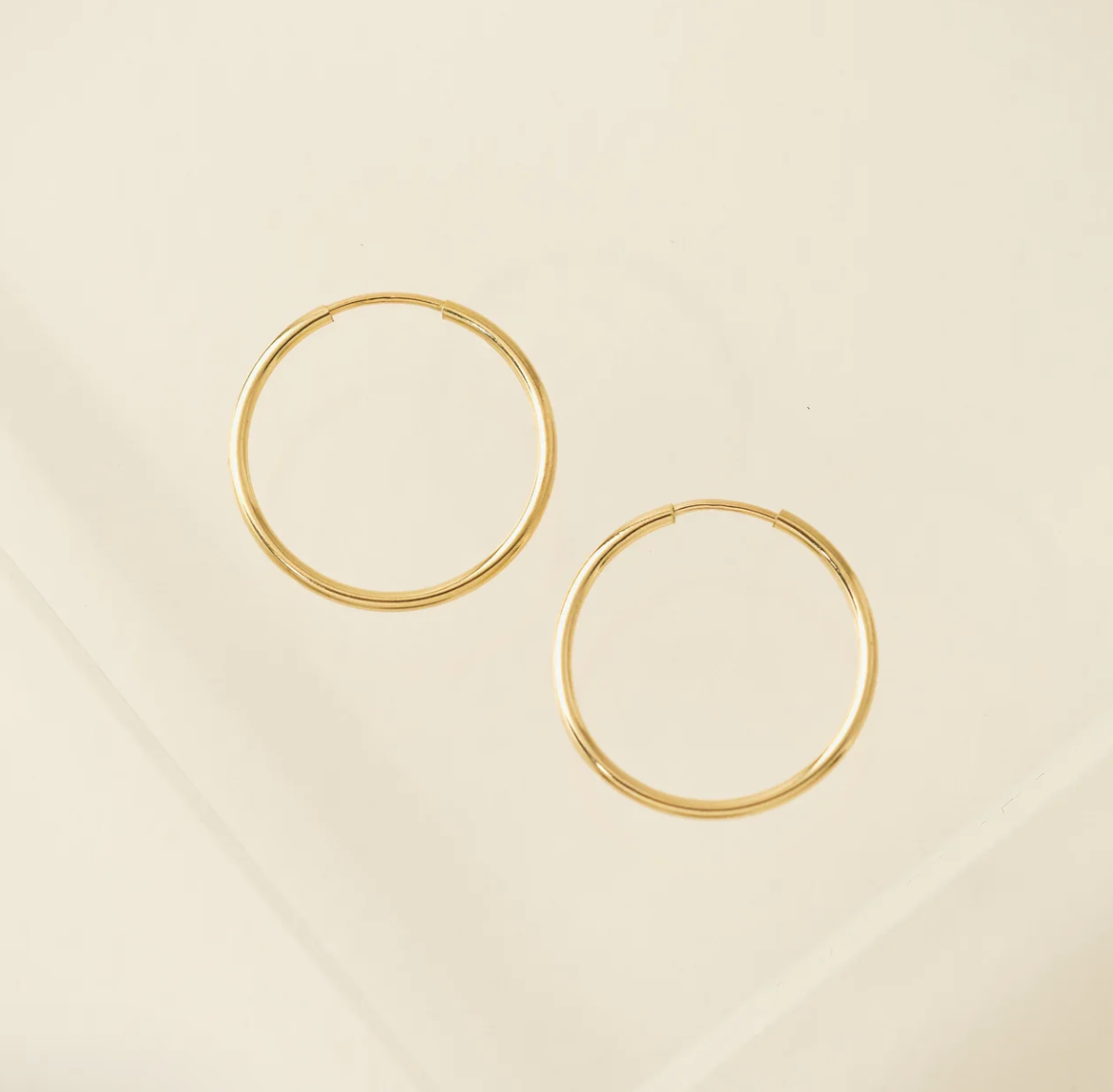 Gold-Filled Infinity Hoops