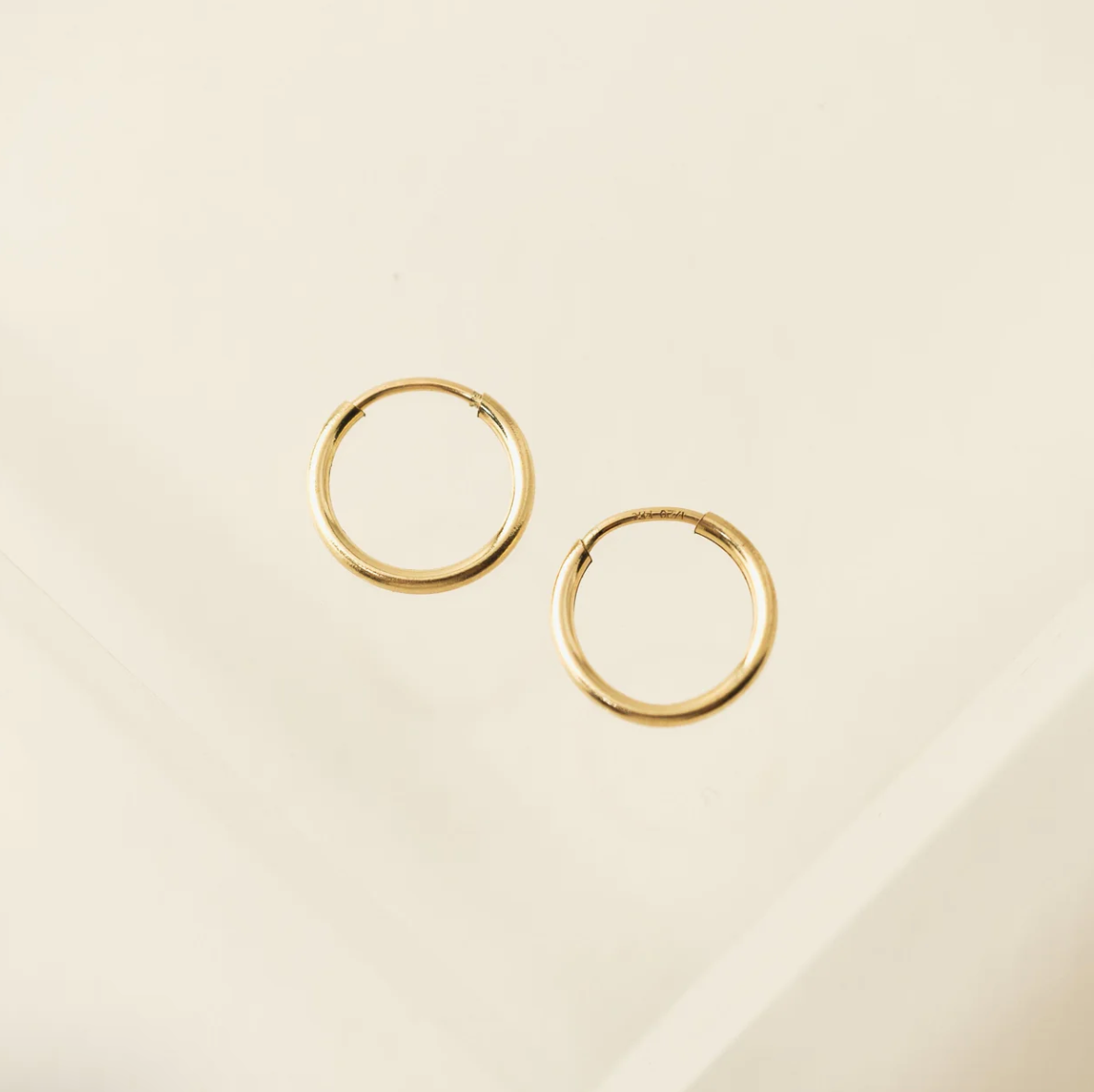 Gold-Filled Infinity Hoops