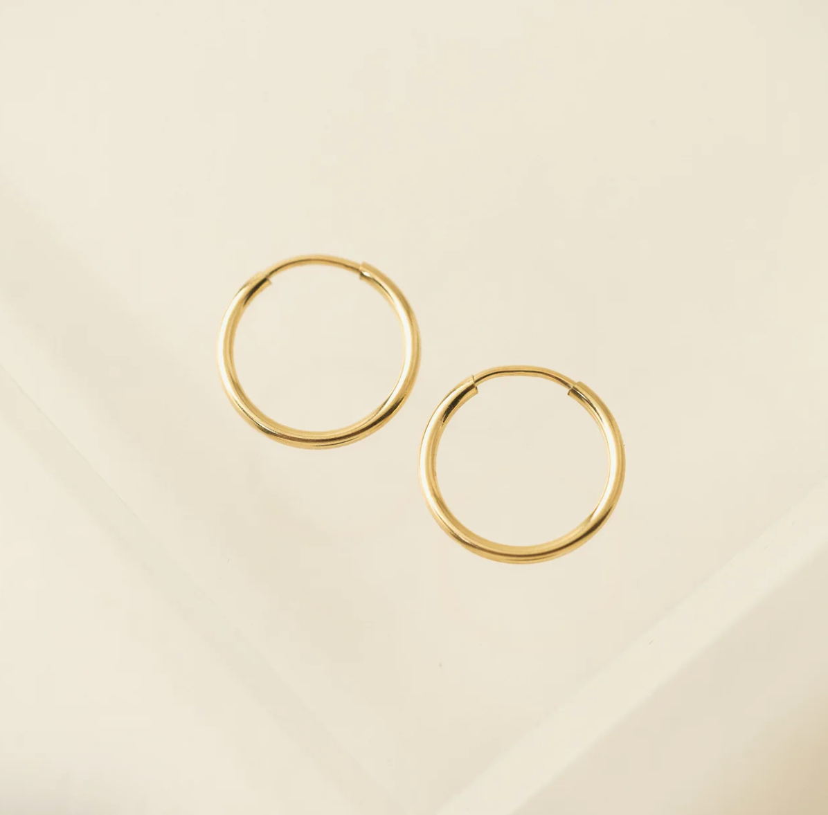 Gold-Filled Infinity Hoops