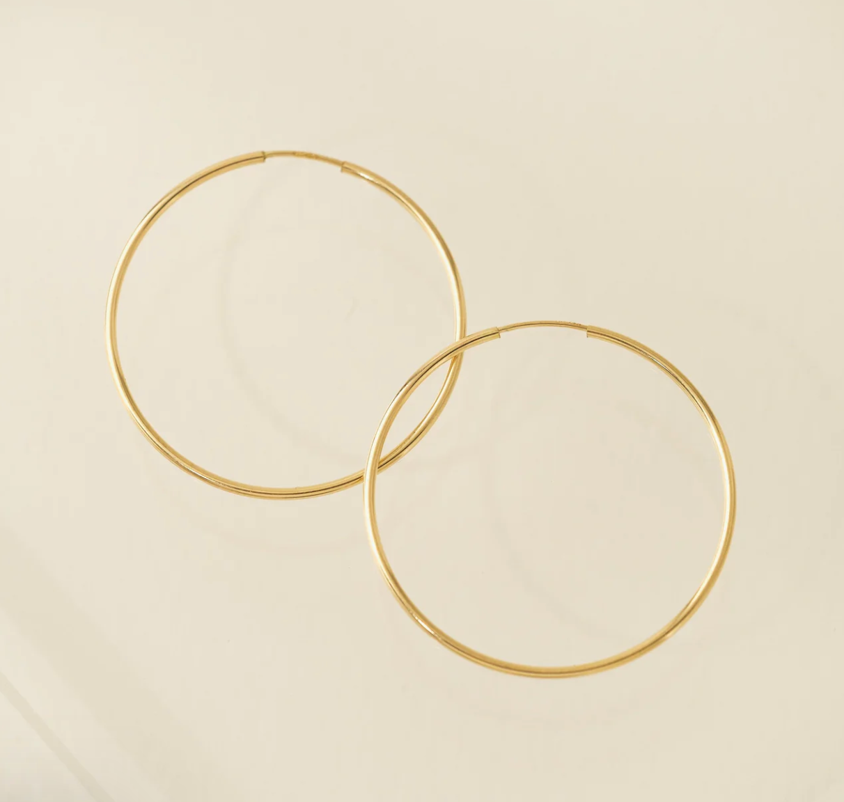 Gold-Filled Infinity Hoops