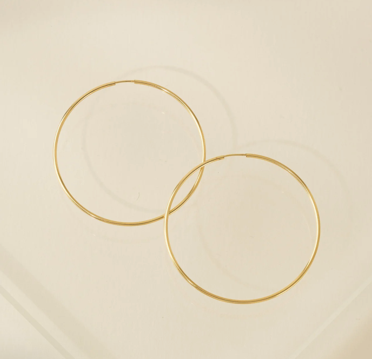 Gold-Filled Infinity Hoops