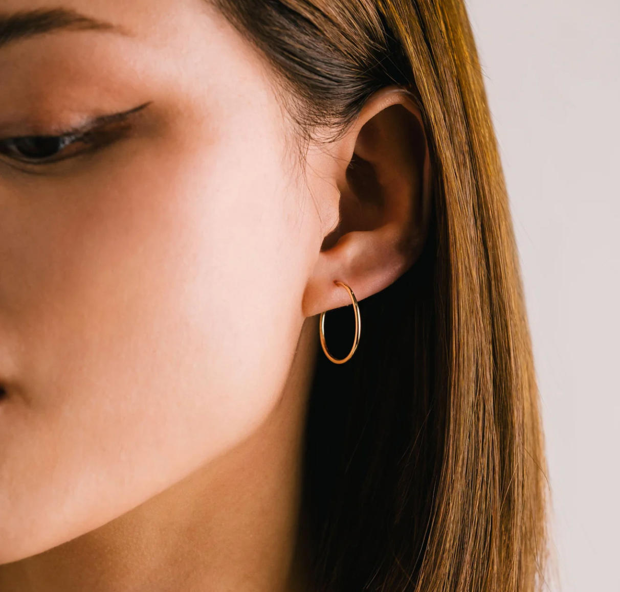 Gold-Filled Infinity Hoops