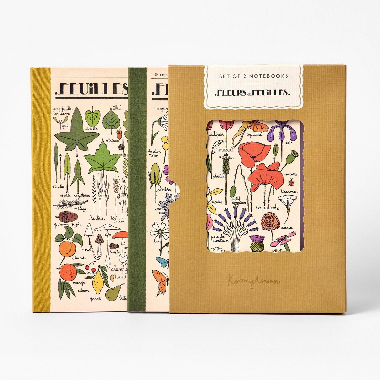 Fleurs et Feuilles Notebooks - Set of 2