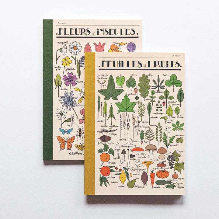 Fleurs et Feuilles Notebooks - Set of 2