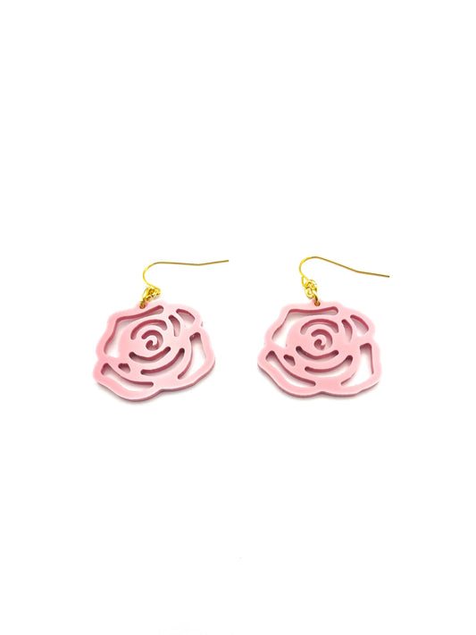 Rosette Drop Earrings