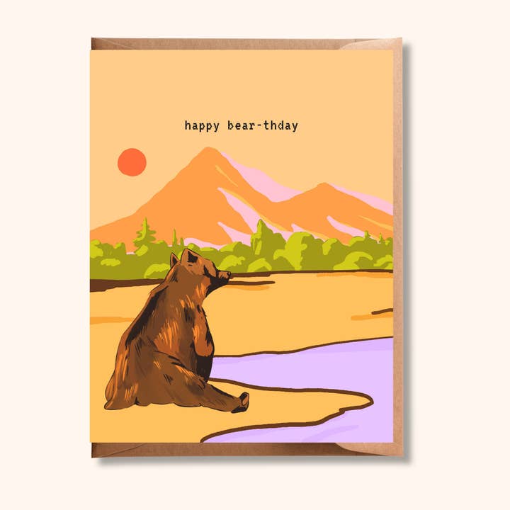 Happy Bear-Thday Card